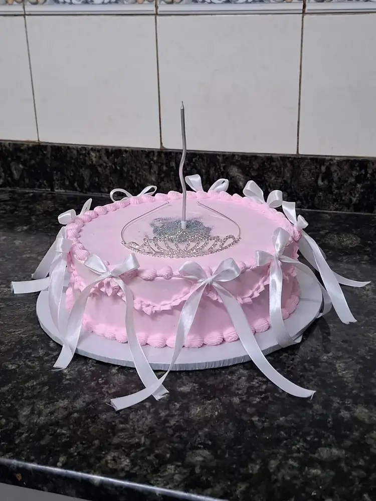Pink ribbon cake by Bilkis Cakes and Bakes