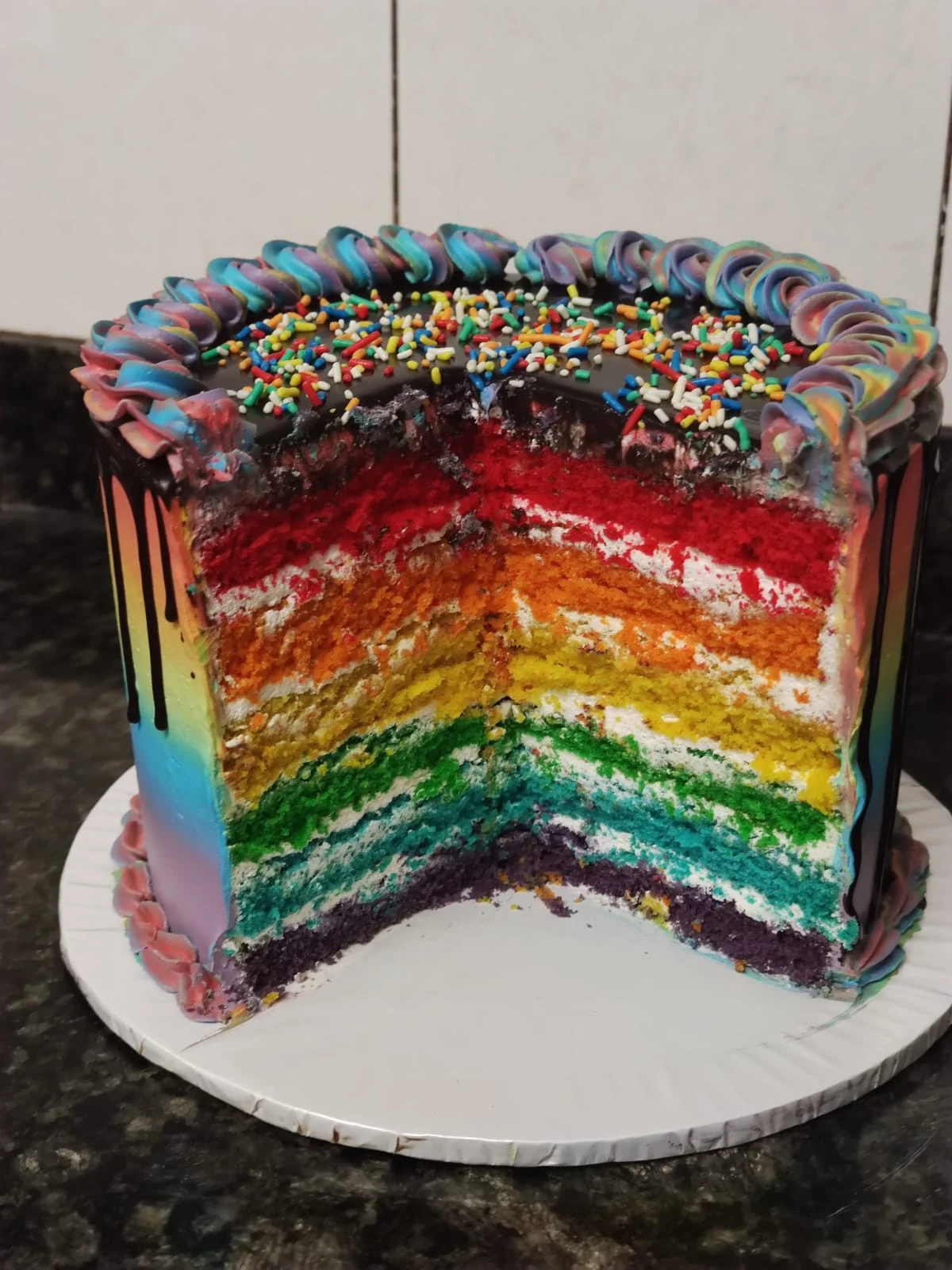 Rainbow Cake by Bilkis Cakes & Bakes in Nairobi